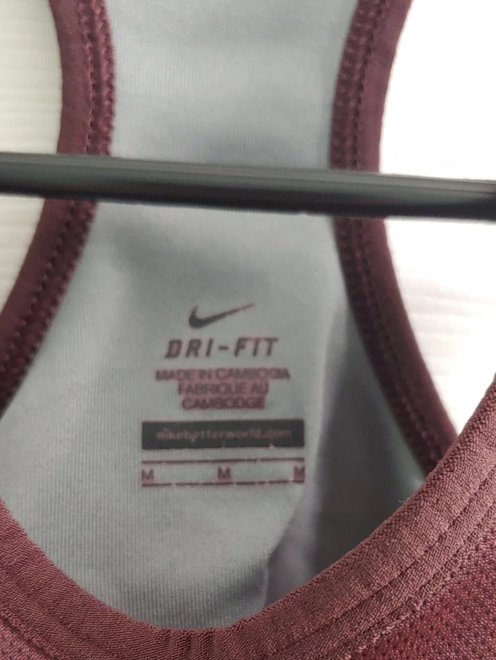 Nike Dri-Fit Racerback Tank Top Women's Pink Built In Bra Athletic Top Size M